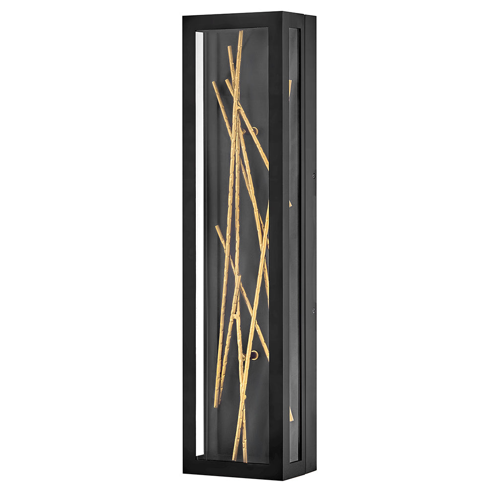 Hinkley Styx Outdoor Wall Light Large LED Wall Sconce Black 28955BK