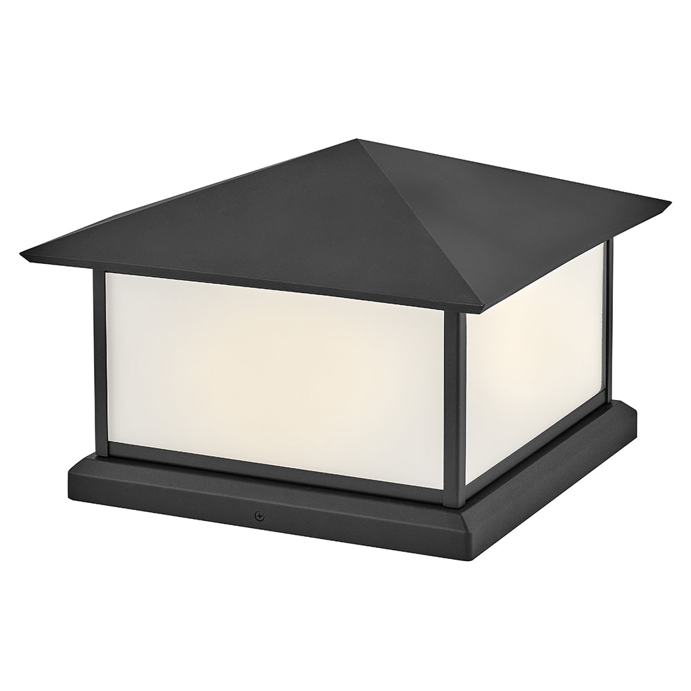 Hinkley Walter Outdoor Pier Mount Lantern Large Pier Mount Lantern Textured Black 28987TK