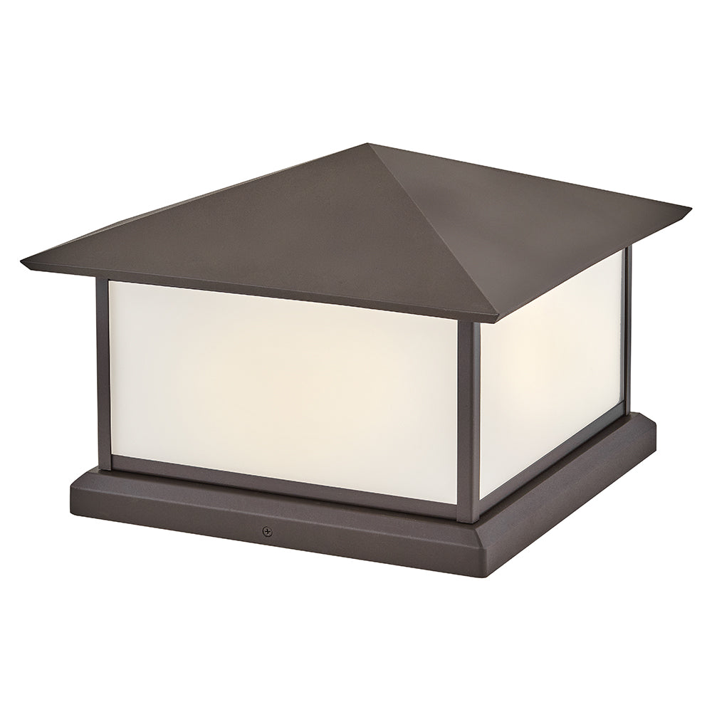 Hinkley Walter Outdoor Pier Mount Lantern Large Pier Mount Lantern Textured Oil Rubbed Bronze 28987TR-LV
