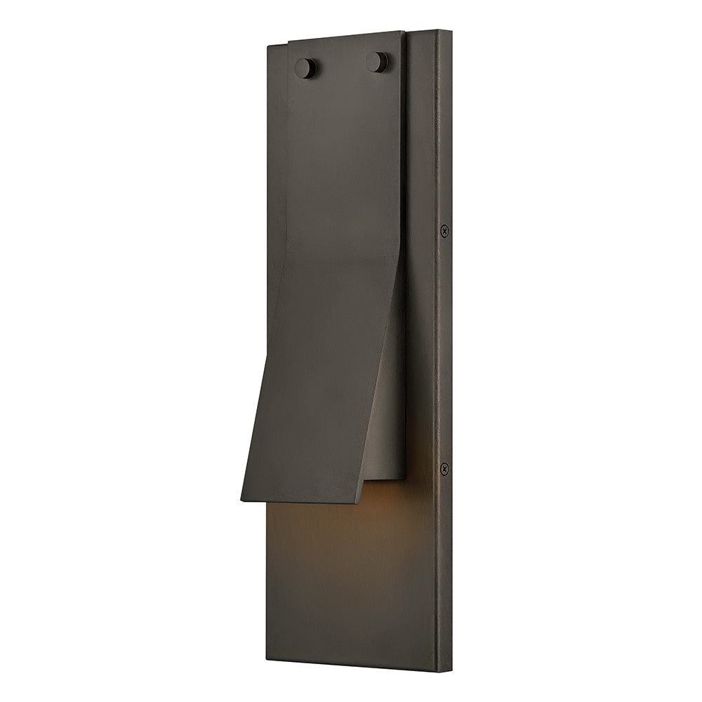 Hinkley Fold Outdoor Wall Light Medium LED Wall Sconce Black Oxide 28994BX