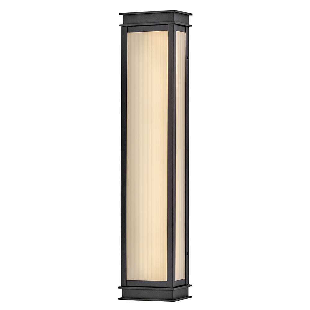 Hinkley Rockwell Outdoor Wall Light Large LED Wall Sconce Textured Black 29015TK
