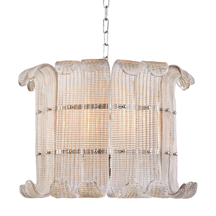 Hudson Valley Lighting Brasher Chandelier Chandeliers Hudson Valley Lighting Polished Nickel  