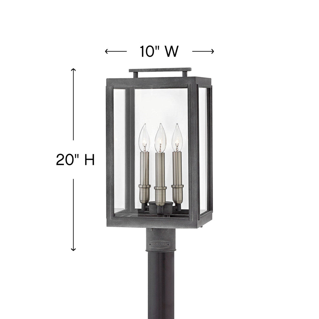 Hinkley Sutcliffe Outdoor Post Mount Lantern