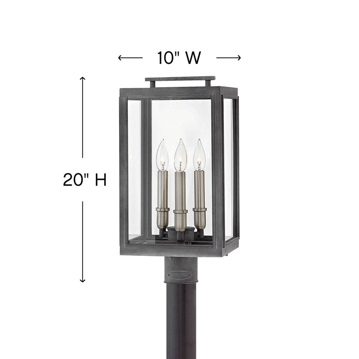 Hinkley Sutcliffe Outdoor Post Mount Lantern