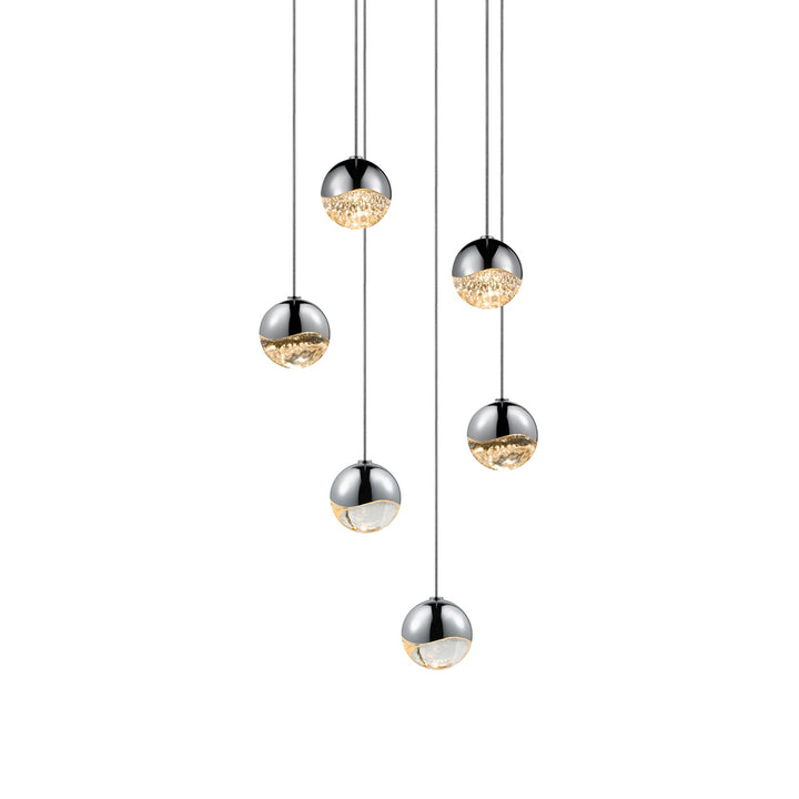 Sonneman Grapes® 6-Light Round Small LED Pendant