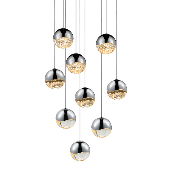 Sonneman Grapes® 9-Light Round Medium LED Pendant