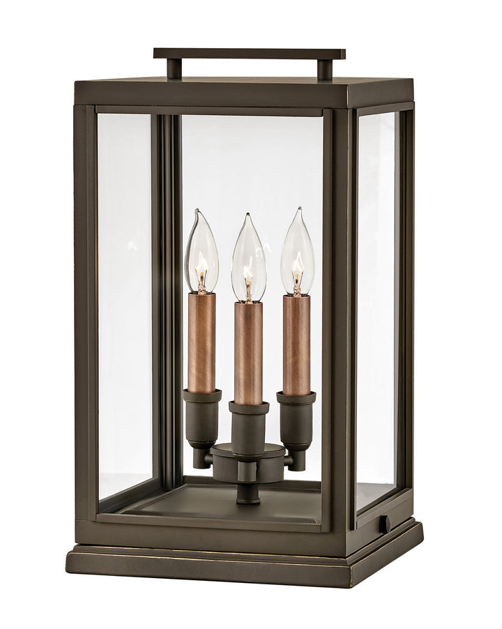 Hinkley Sutcliffe Outdoor Pier Mount Lantern Medium Pier Mount Lantern Oil Rubbed Bronze 2917OZ-LL