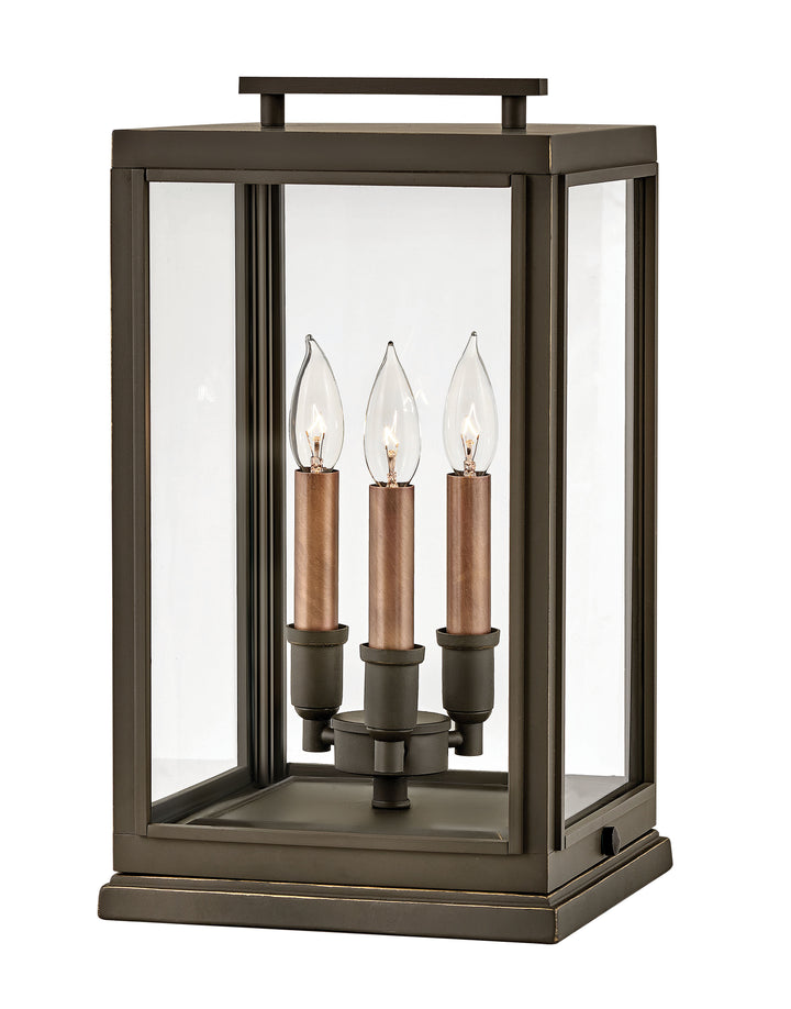 Hinkley Sutcliffe Outdoor Pier Mount Lantern Medium Pier Mount Lantern Oil Rubbed Bronze 2917OZ-LV