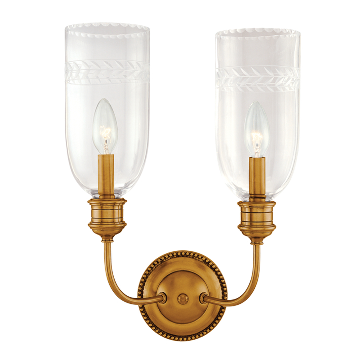 Hudson Valley Lighting Lafayette Wall Sconce Wall Sconces Hudson Valley Lighting Aged Brass  