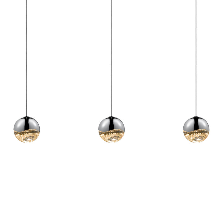 Sonneman Grapes® 3-Light Rectangle Medium LED Pendant