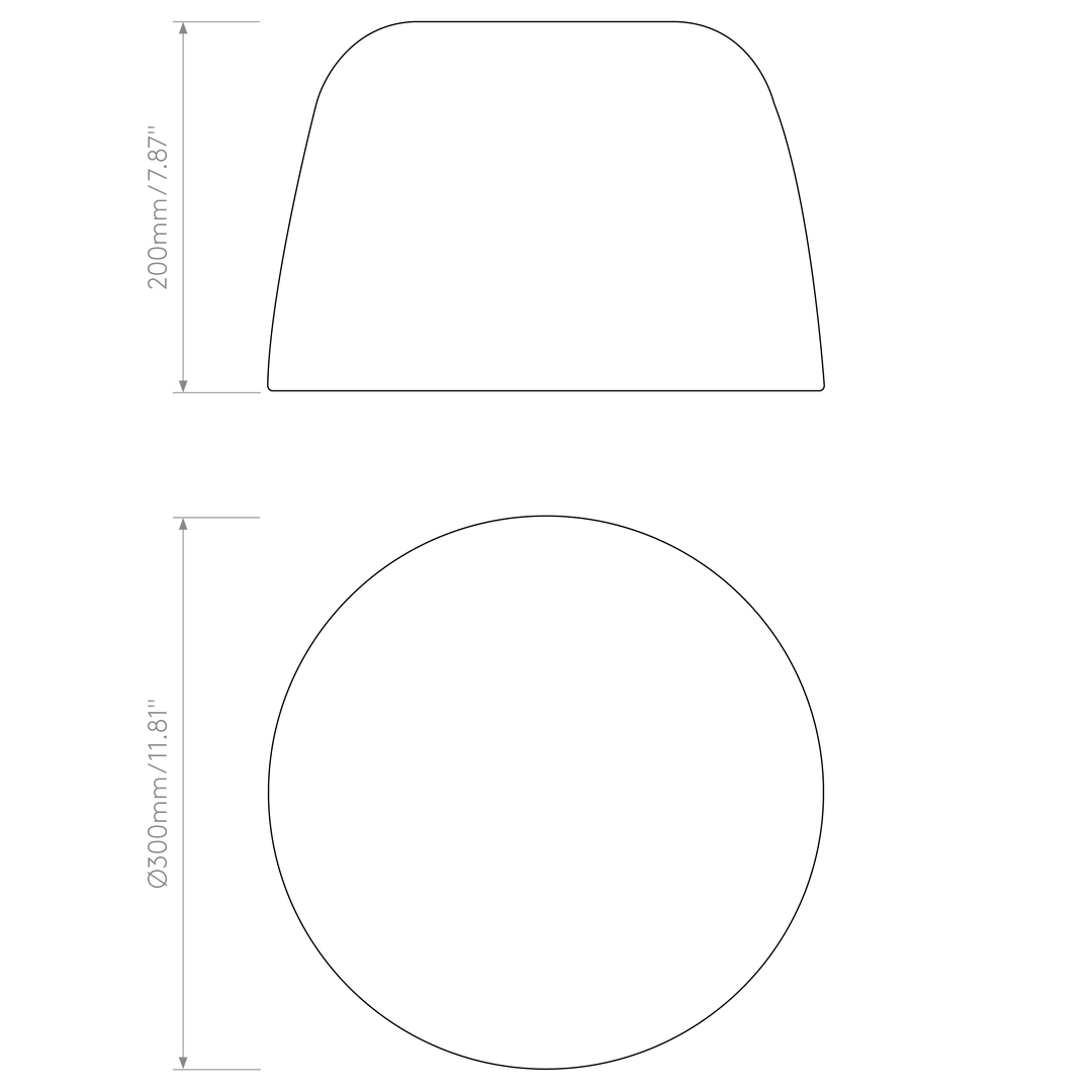 Astro Lighting Taiko 300 dimension diagram