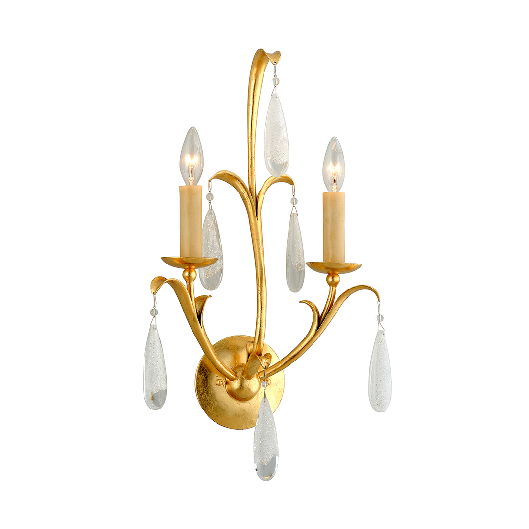 Corbett Lighting Prosecco Wall Sconce Wall Sconces Corbett Gold Leaf 12.75x20.75 