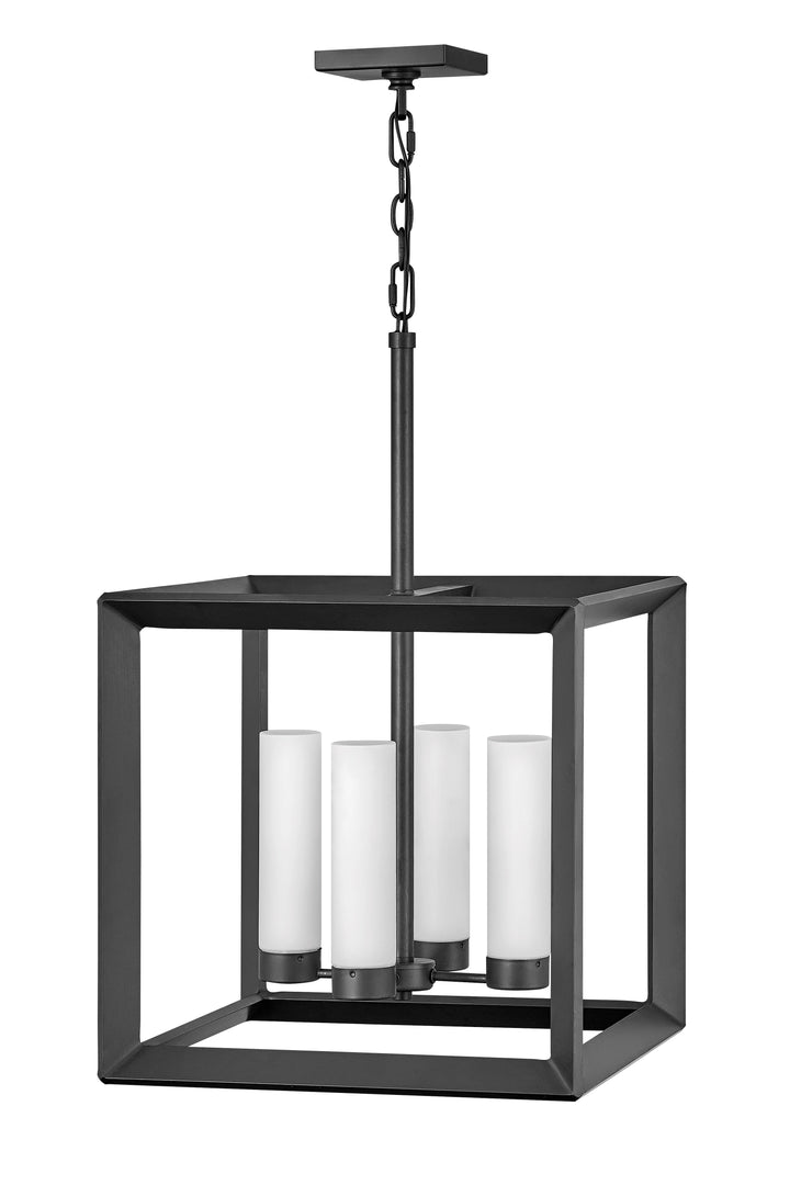 Hinkley Rhodes Outdoor Hanging Light Medium Hanging Lantern Brushed Graphite 29304BGR