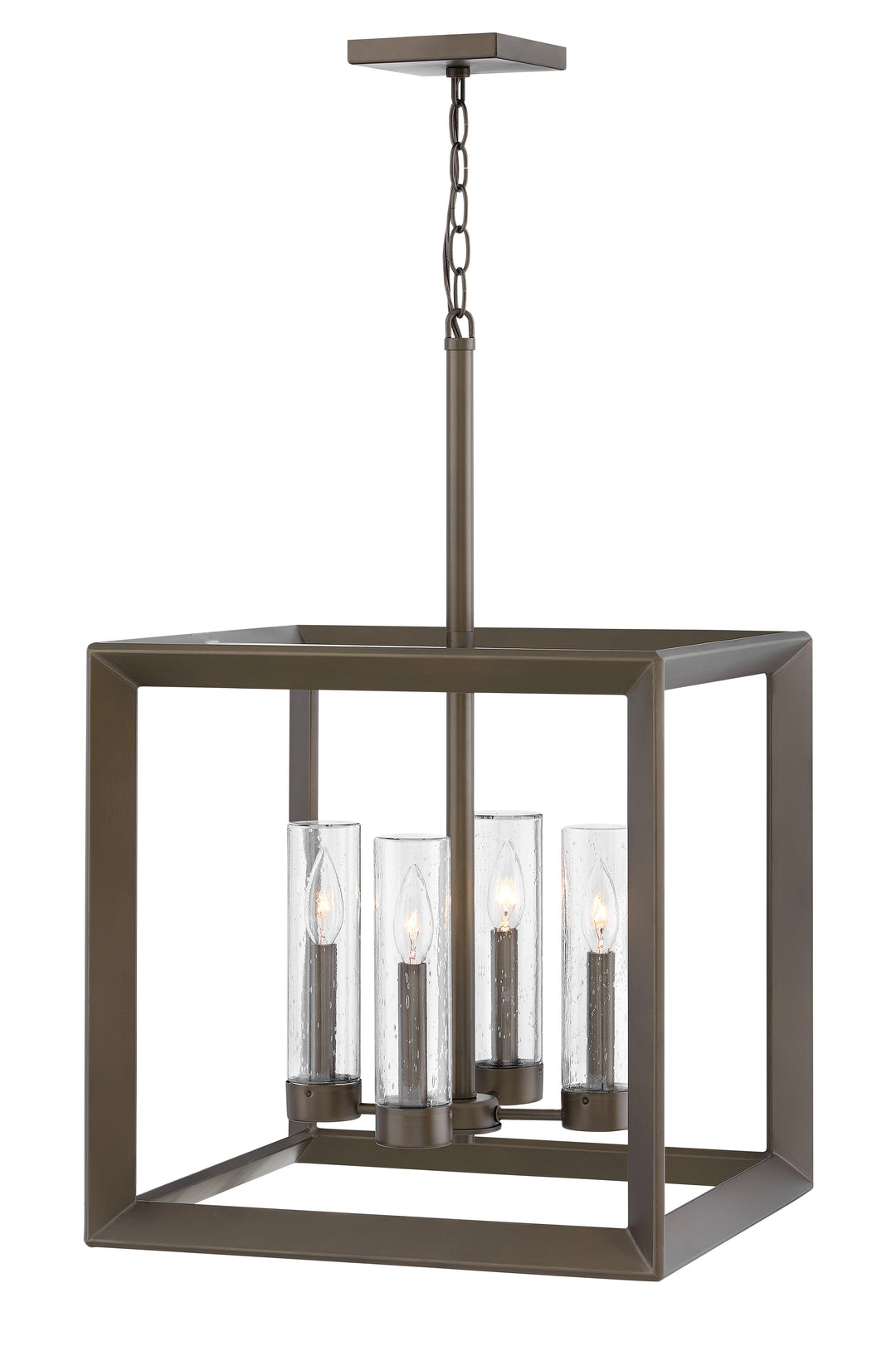 Hinkley Rhodes Outdoor Hanging Light Medium Hanging Lantern Warm Bronze 29304WB