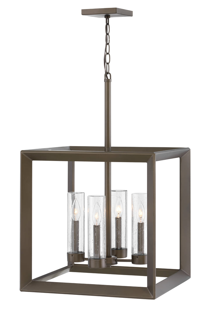 Hinkley Rhodes Outdoor Hanging Light Medium Hanging Lantern Warm Bronze 29304WB