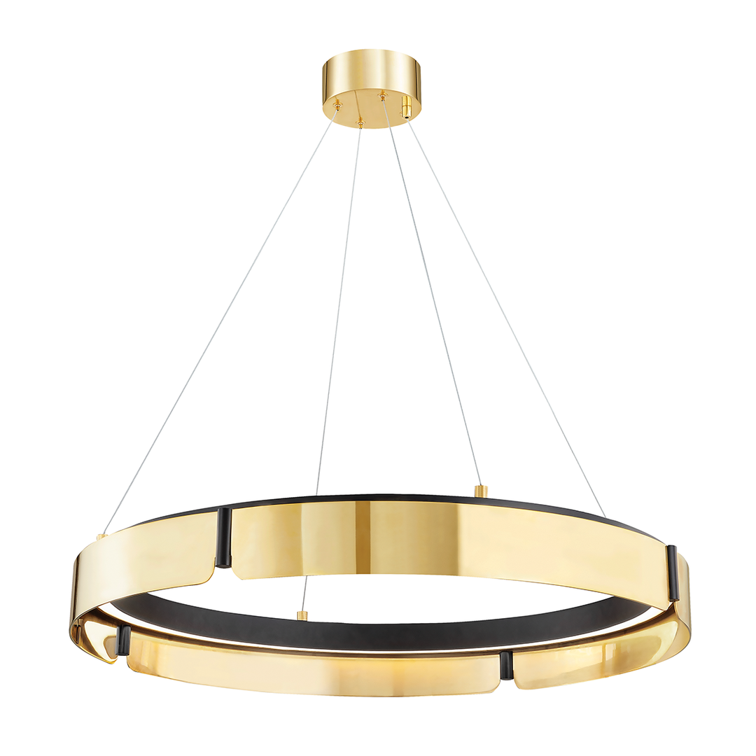 Hudson Valley Lighting Tribeca Chandelier Chandeliers Hudson Valley Lighting Aged Brass/black  