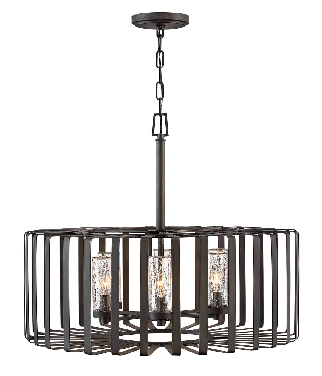 Hinkley Reid Outdoor Chandelier Medium Chandelier Brushed Graphite 29505BGR-LV