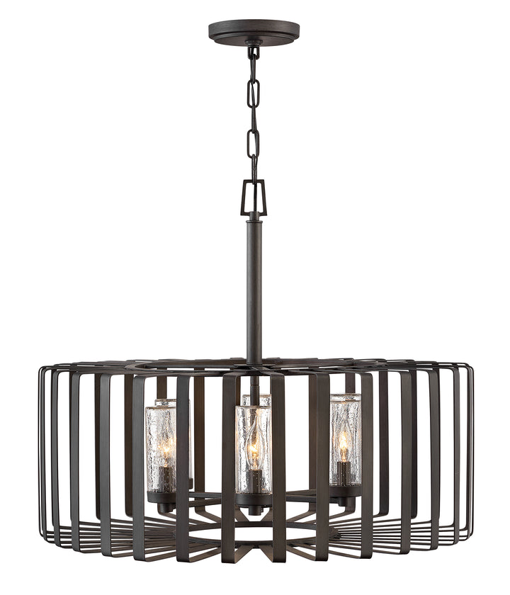 Hinkley Reid Outdoor Chandelier Medium Chandelier Brushed Graphite 29505BGR-LV