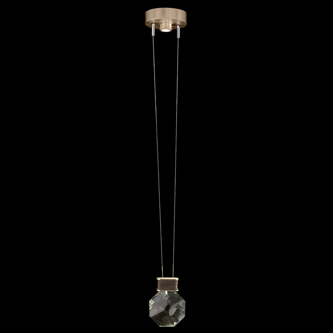 Fine Art Handcrafted Lighting Aria 6"W Round Pendant in Soft Ombre Bronze (100004-3)