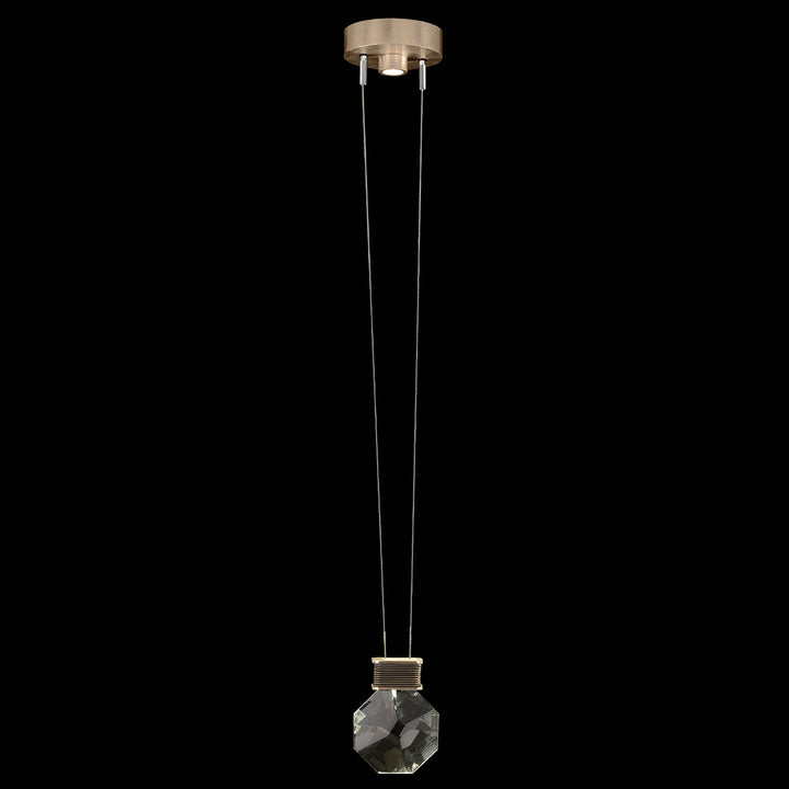 Fine Art Handcrafted Lighting Aria 6"W Round Pendant in Soft Ombre Bronze (100004-3)
