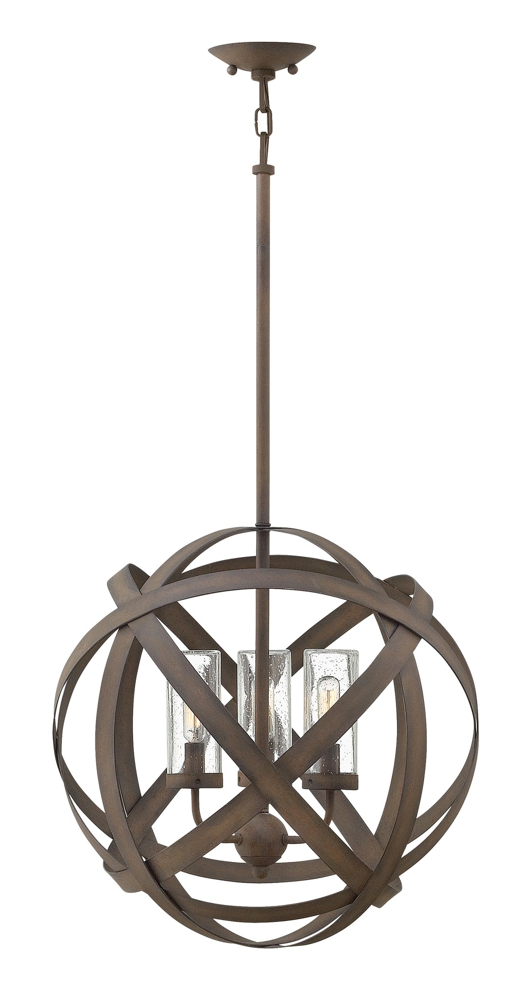 Hinkley Carson Outdoor Hanging Light Medium Hanging Pendant Vintage Iron 29703VI-LV