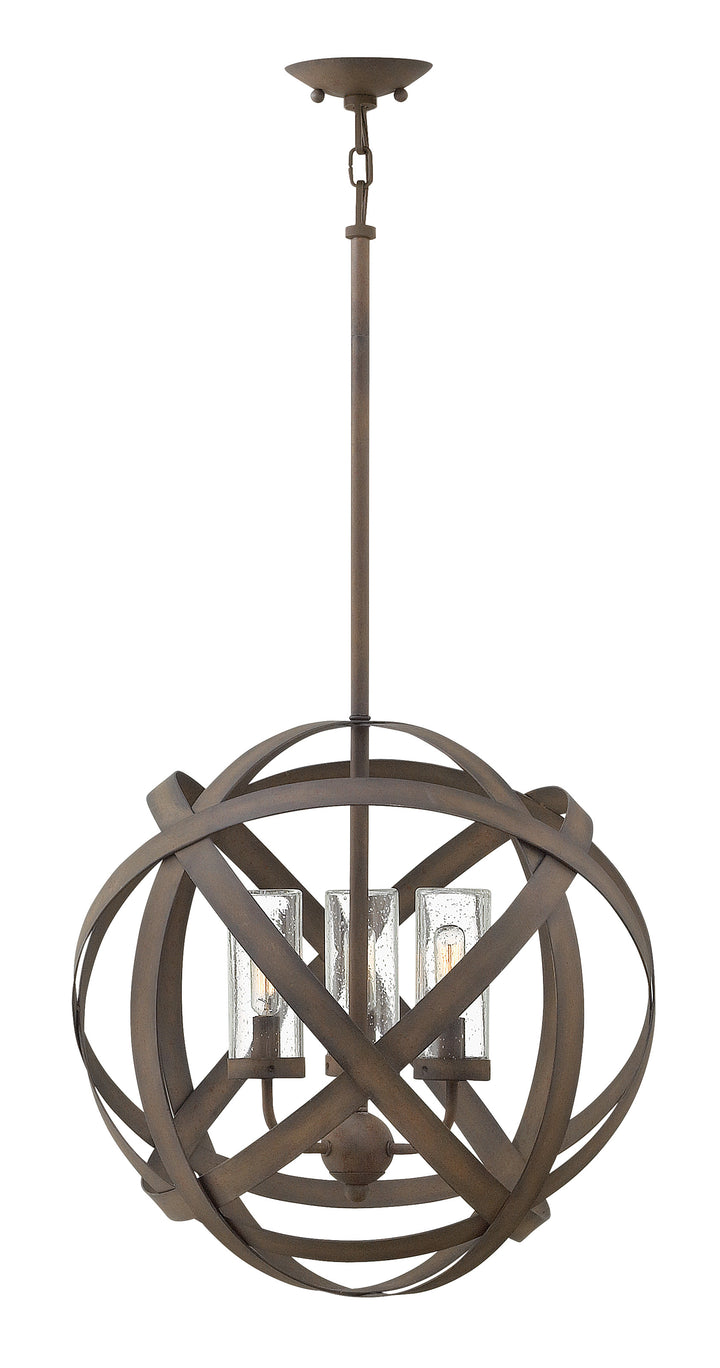 Hinkley Carson Outdoor Hanging Light Medium Hanging Pendant Vintage Iron 29703VI