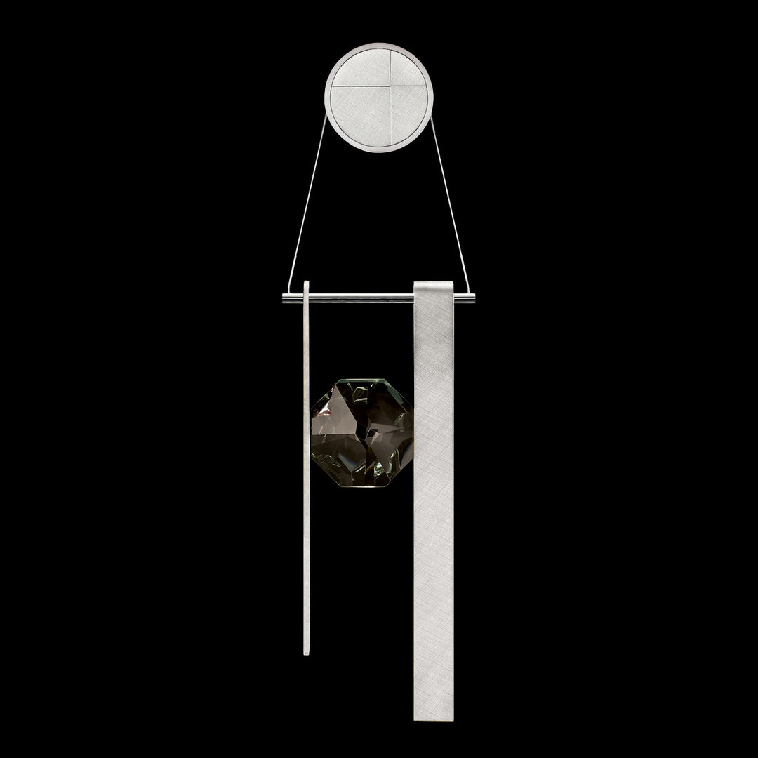Fine Art Handcrafted Lighting Aria 20.75"H Sconce in Brushed Silver (100009-1)