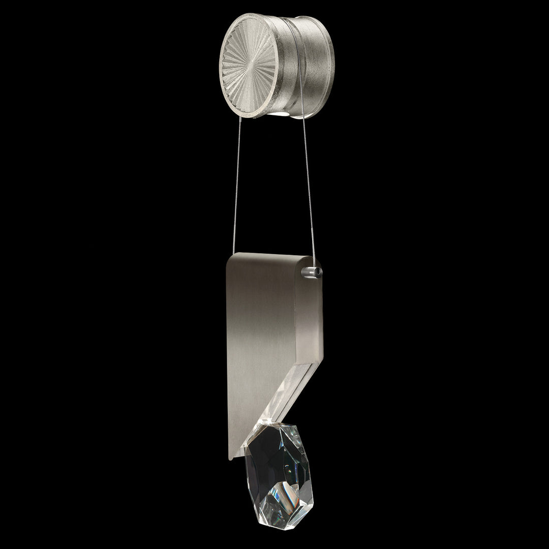 Fine Art Handcrafted Lighting Aria 13.5"H Sconce in Soft Ombre Silver Leaf (100008-4)