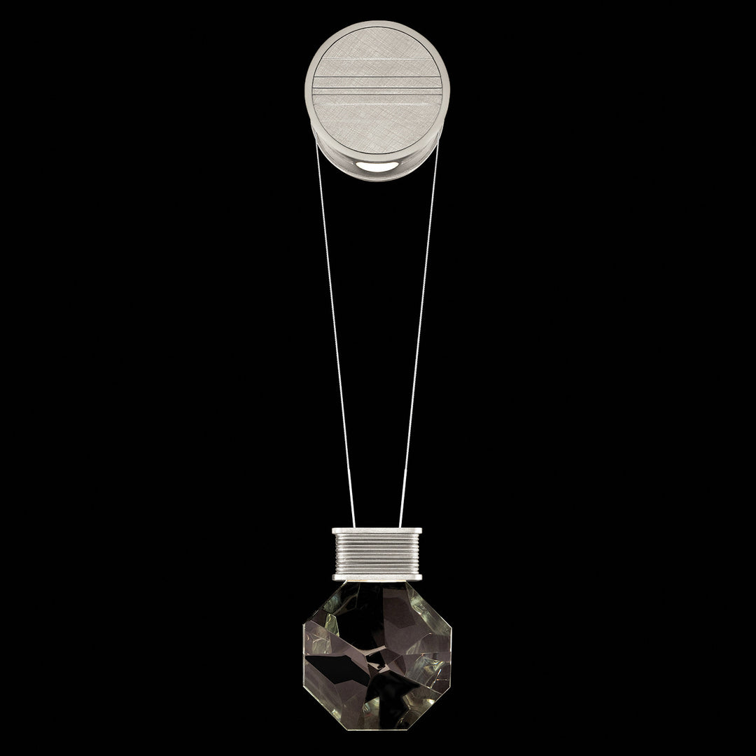 Fine Art Handcrafted Lighting Aria 7"H Sconce in Brushed Silver (100010-1)