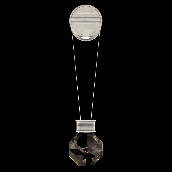 Fine Art Handcrafted Lighting Aria 7"H Sconce in Brushed Silver (100010-1)