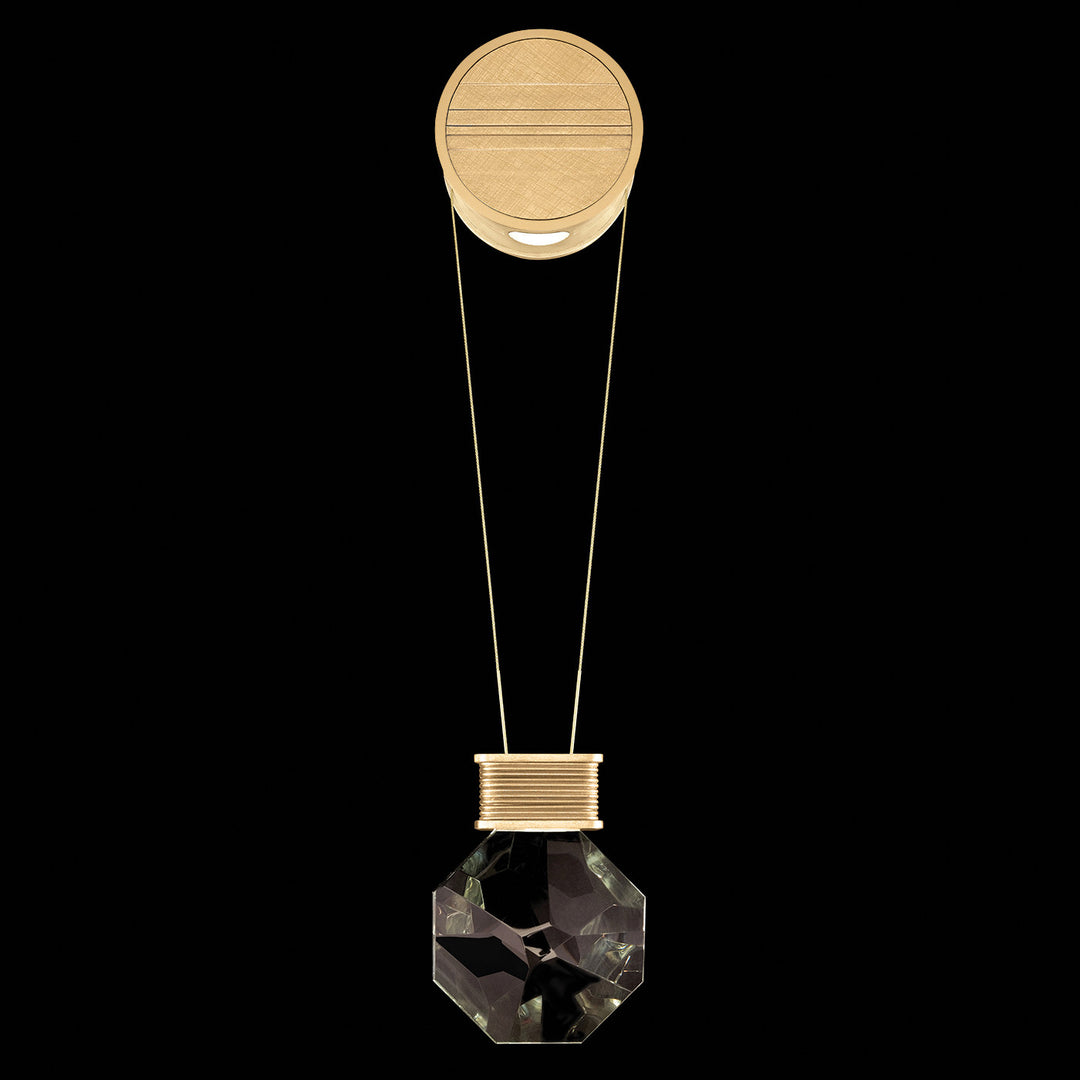 Fine Art Handcrafted Lighting Aria 7"H Sconce in Brushed Gold Leaf (100010-5)