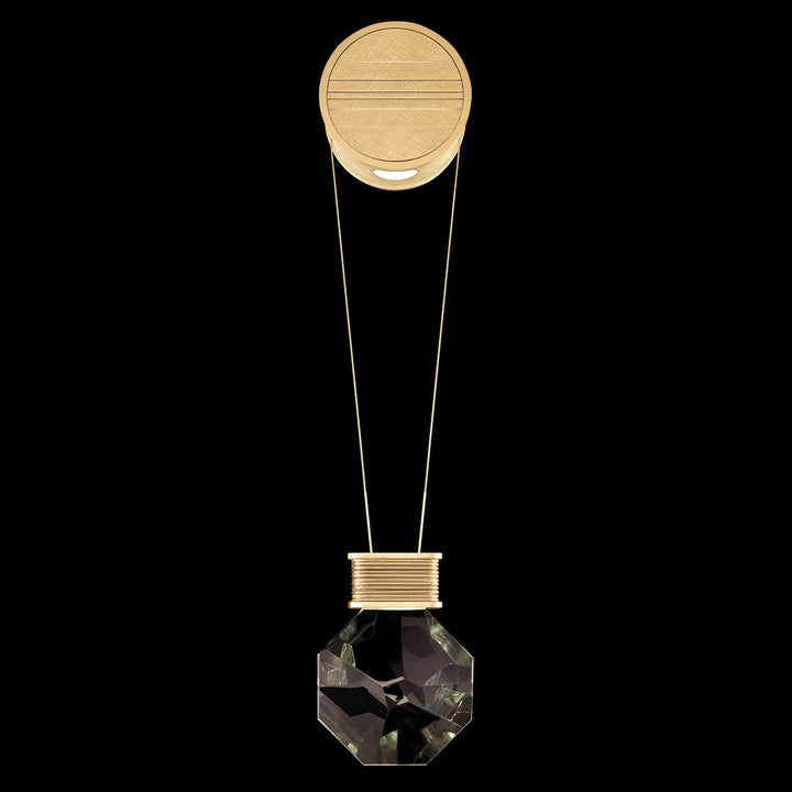 Fine Art Handcrafted Lighting Aria 7"H Sconce in Brushed Gold Leaf (100010-5)