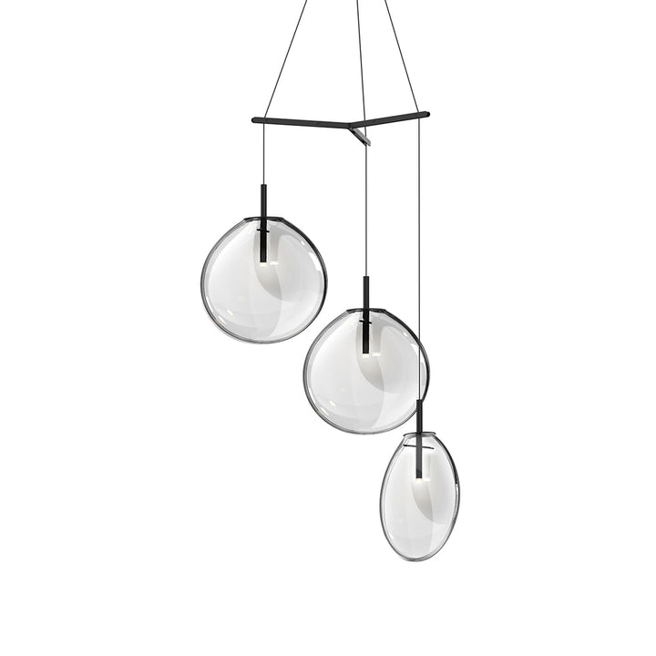 Sonneman Cantina Large 3-Light Tri-Spreader LED Pendant