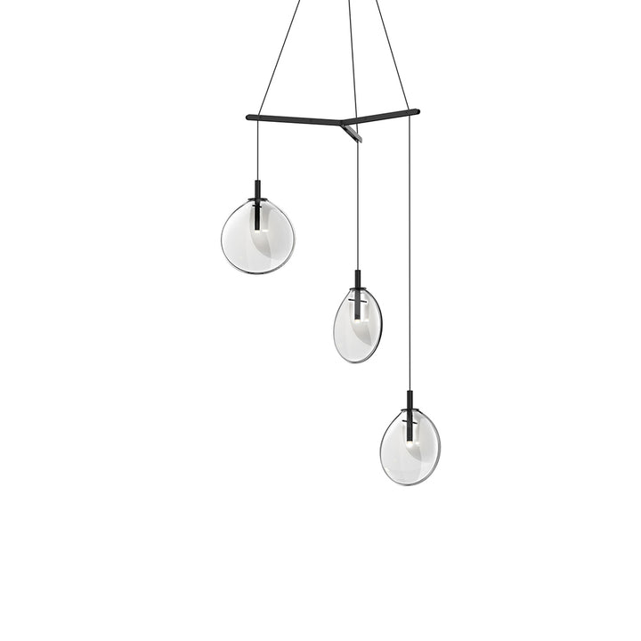 Sonneman Cantina Small 3-Light Tri-Spreader LED Pendant