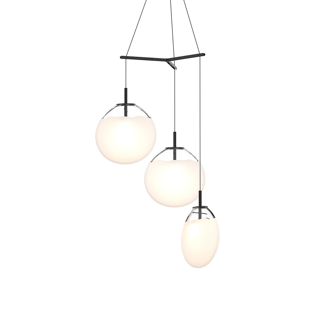 Sonneman Cantina Large 3-Light Tri-Spreader LED Pendant