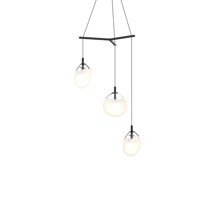 Sonneman Cantina Small 3-Light Tri-Spreader LED Pendant