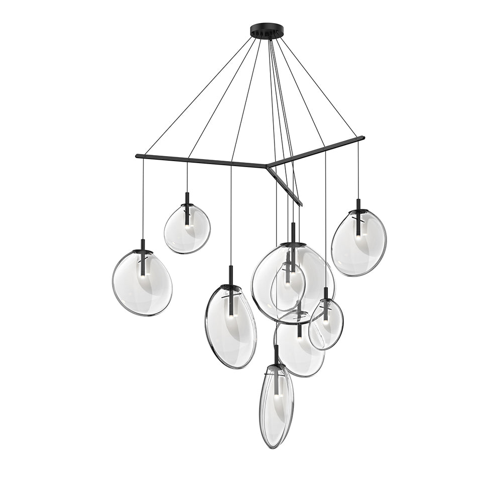 Sonneman Cantina 9-Light Tri-Spreader LED Pendant