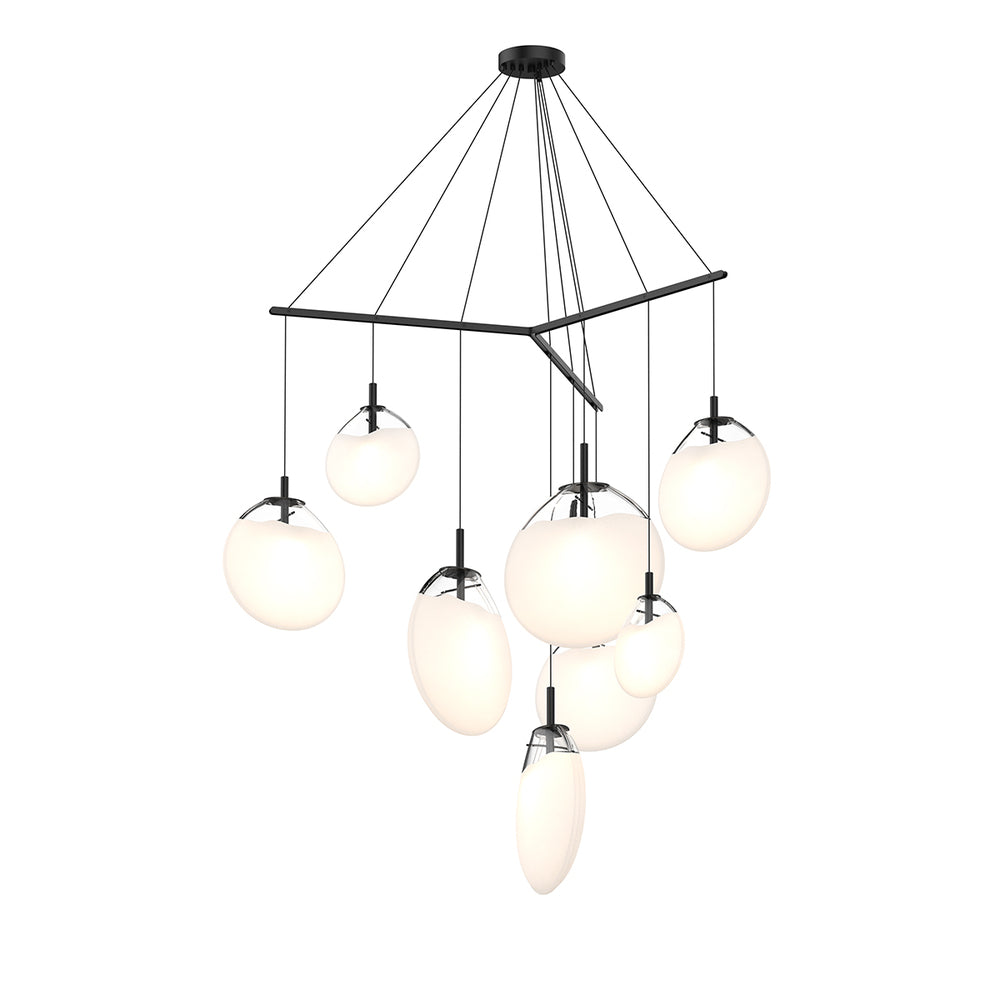 Sonneman Cantina 9-Light Tri-Spreader LED Pendant