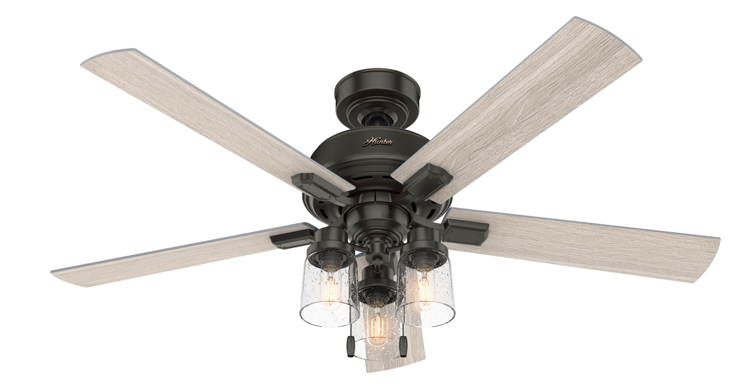 Hunter 52 inch Hartland Ceiling Fan with LED Light Kit and Pull Chain