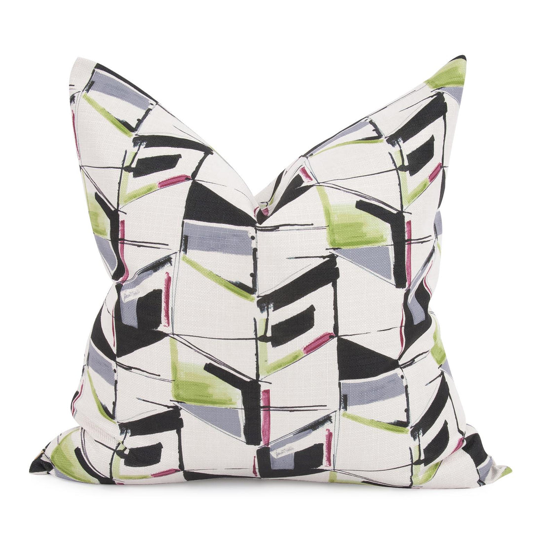 Howard Elliott Collection 24 x 24 Abstract Fuchsia Pillow - Down Fill