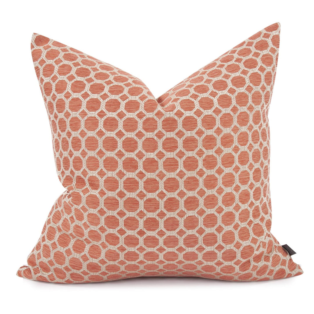 Howard Elliott Collection 24 x 24 Pyth Coral Pillow - Poly Insert