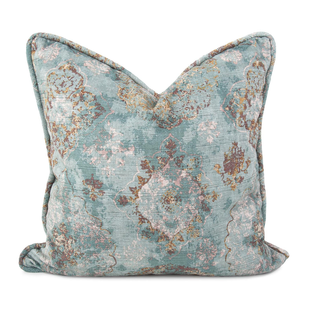 Howard Elliott Collection 24 x 24 Pillow Baroque Teal - Down Insert