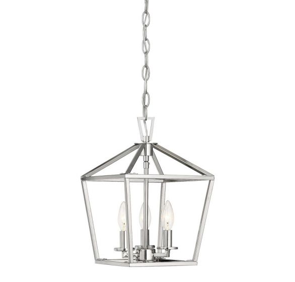 Savoy House Essentials Townsend Pendant Pendants Savoy House 10x10x15 Chrome/Polished Nickel 