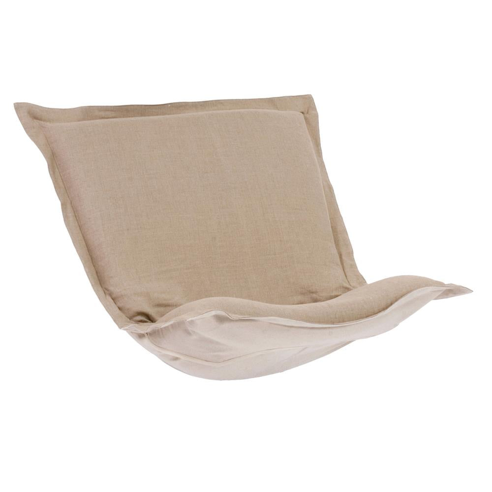 Howard Elliott Collection Puff Chair Cushion Linen Slub Natural (Cushion and Cover Only) Chairs Howard Elliott Collection   