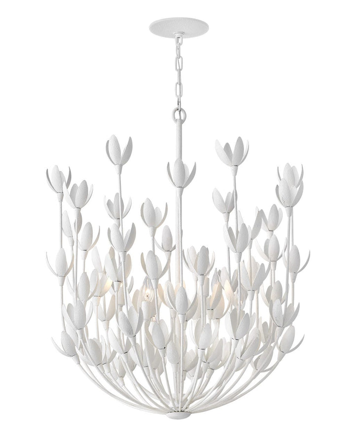 Hinkley Flora Chandelier Chandeliers Hinkley Textured Plaster 26.25x26.25x34.25