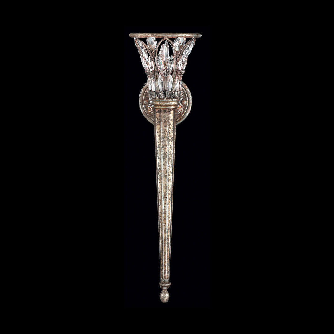 Fine Art Handcrafted Lighting Winter Palace 25"H Sconce in Mottled Silver (300250ST)