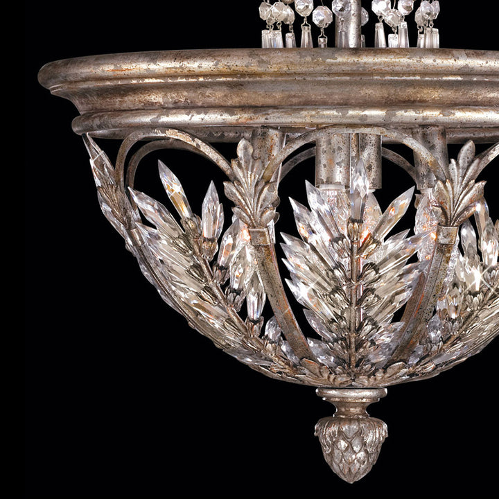 Fine Art Handcrafted Lighting Winter Palace 18"W Round Semi-Flush Mount