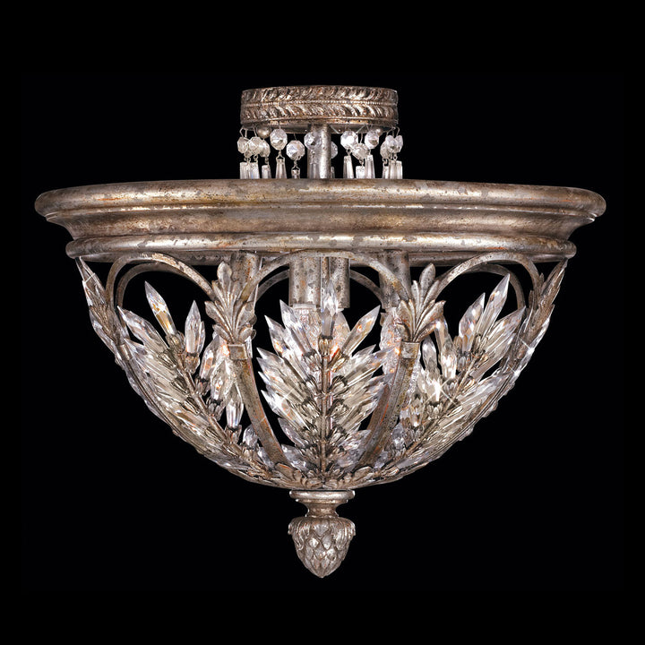 Fine Art Handcrafted Lighting Winter Palace 18"W Round Semi-Flush Mount