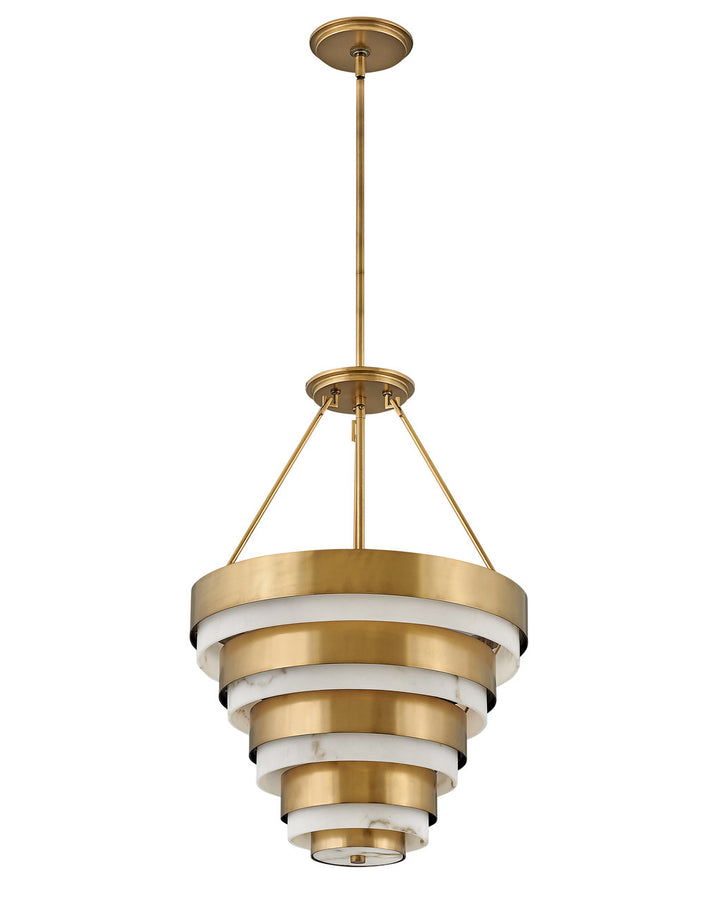 Hinkley Echelon Chandelier Chandeliers Hinkley Heritage Brass 18.0x18.0x26.0