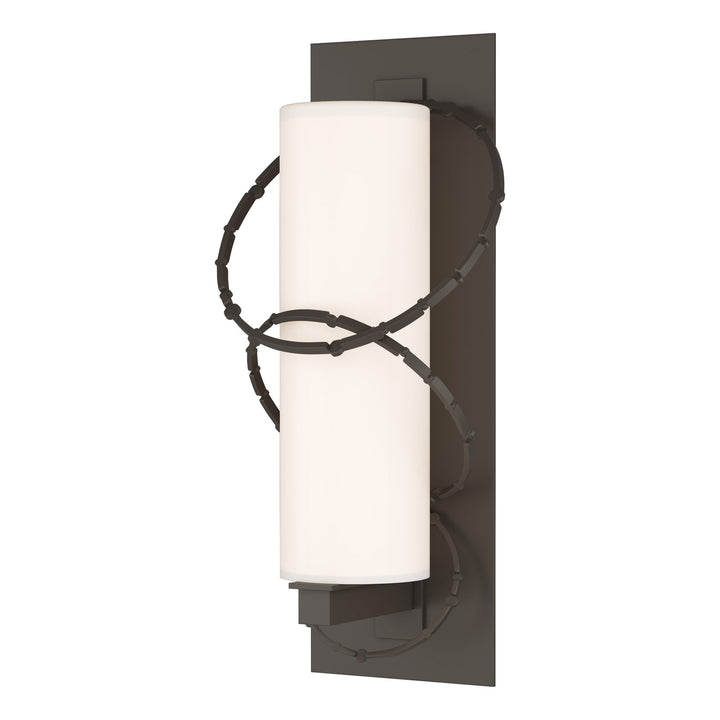 Hubbardton Forge Olympus Large Outdoor Sconce Outdoor Wall Lights Hubbardton Forge Coastal Dark Smoke